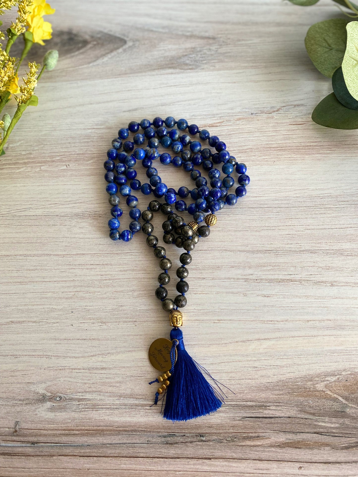 Lapis Lazuli Necklace | Wisdom Mala Necklace | Opal7