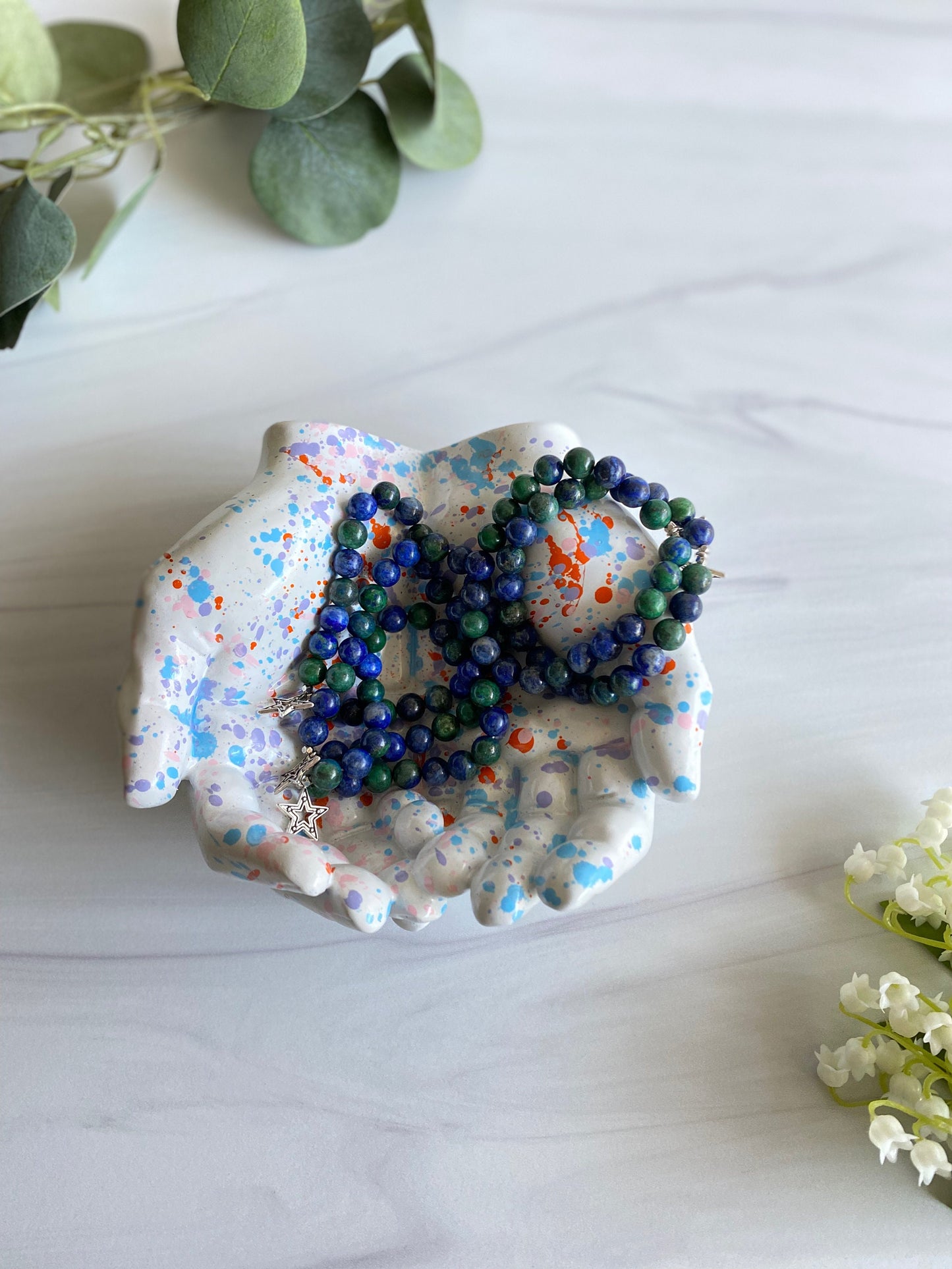 Azurite Charm Bracelet | Malachite Charm Bracelet | Opal7