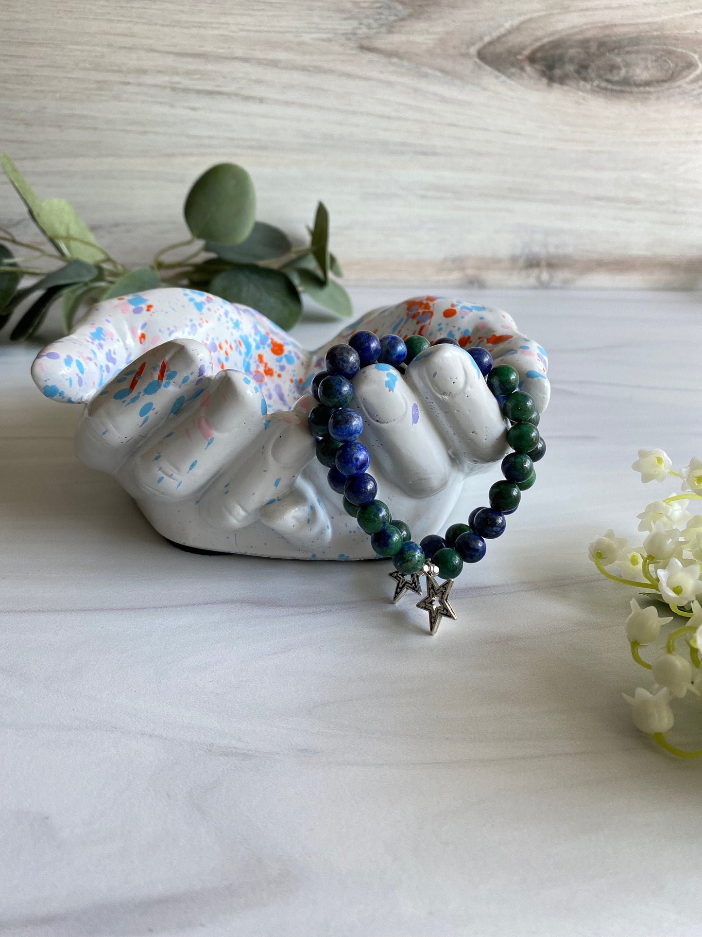 Azurite Charm Bracelet | Malachite Charm Bracelet | Opal7