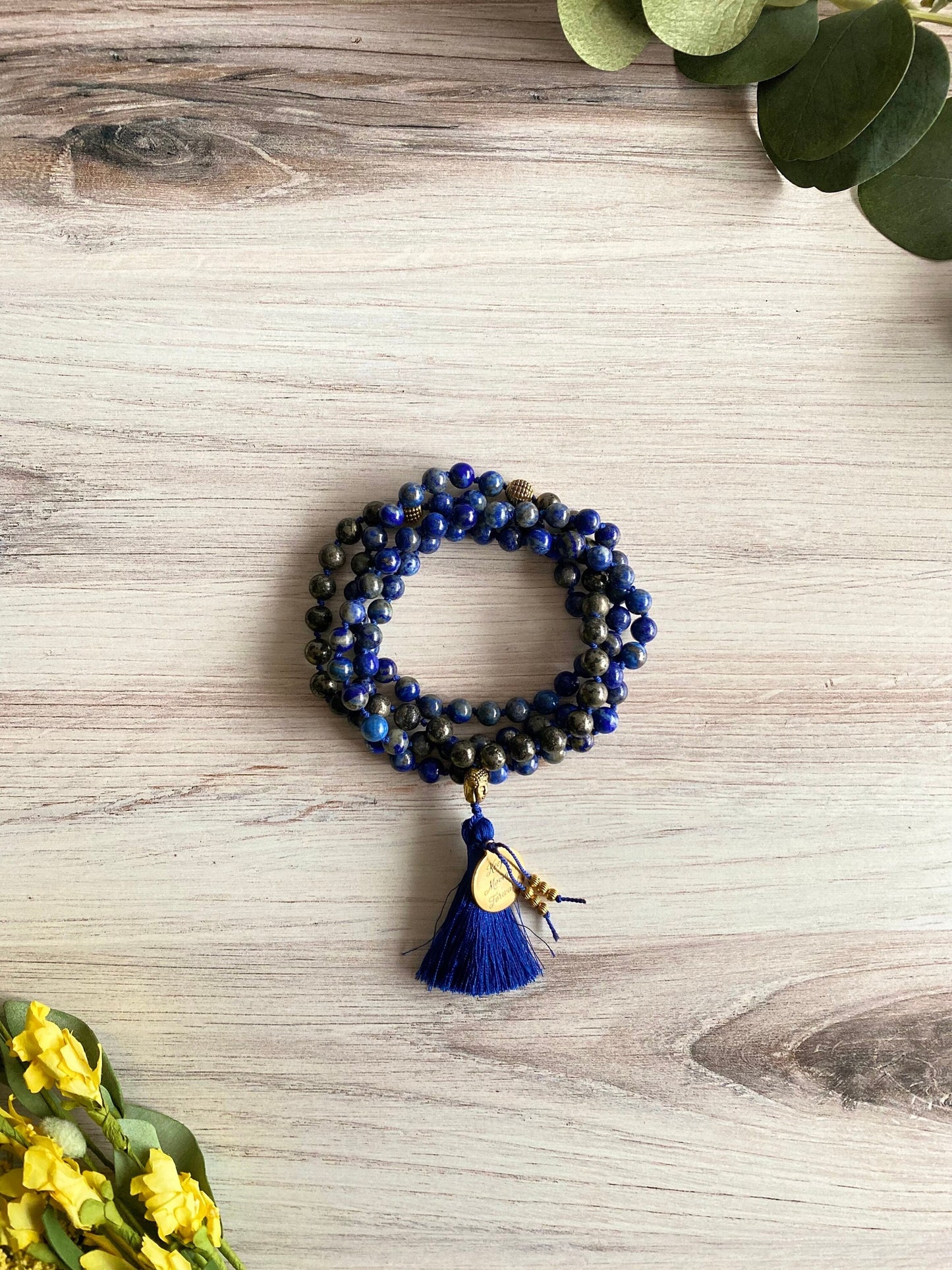 Lapis Lazuli Necklace | Wisdom Mala Necklace | Opal7
