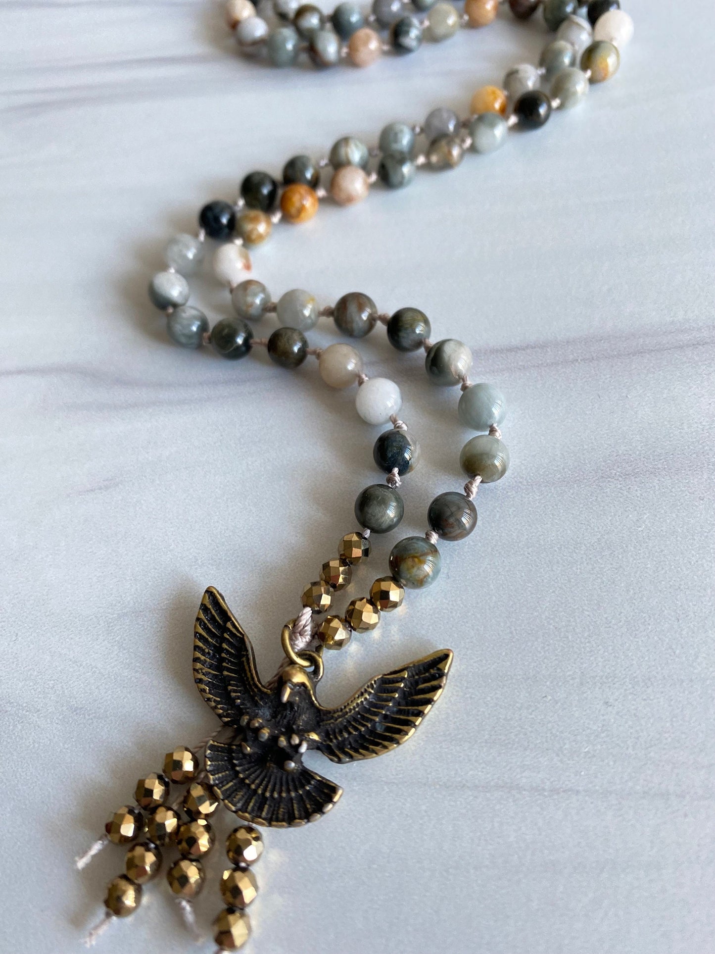 Eagle Eye Pendant Necklace | Willpower Pendant Necklace | Opal7