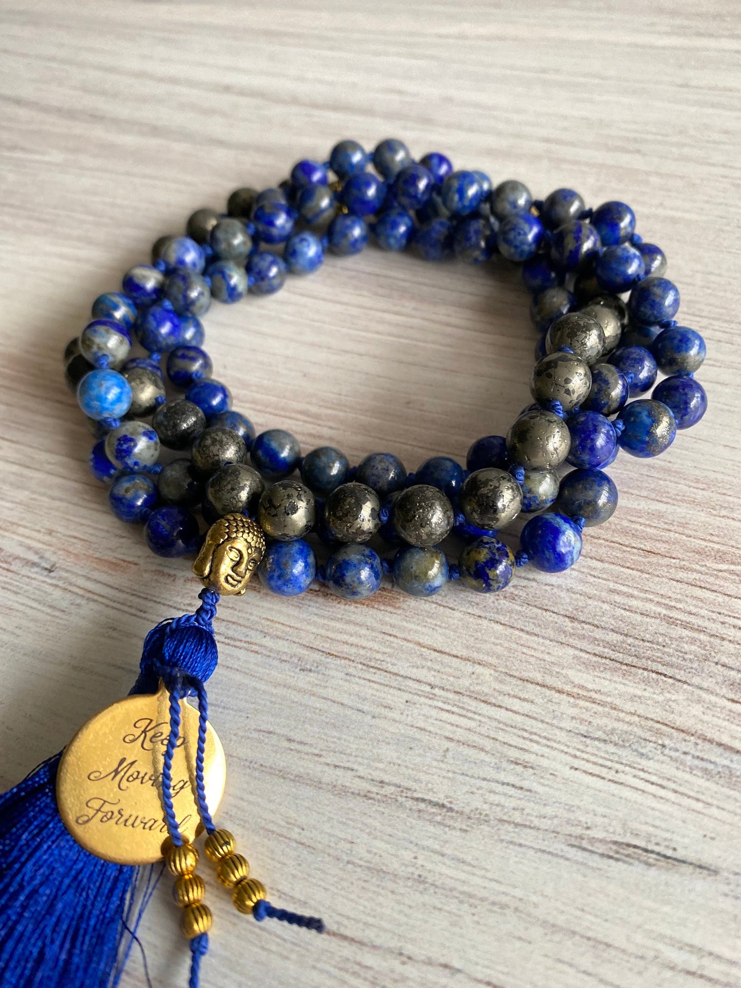 Lapis Lazuli Necklace | Wisdom Mala Necklace | Opal7