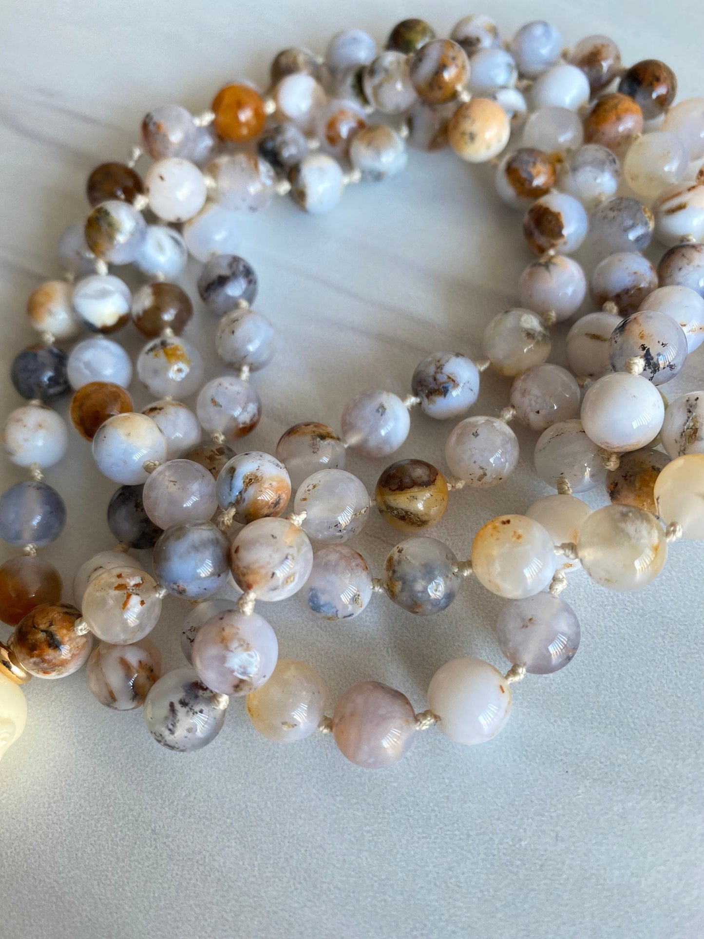 White Opal Necklace | Mystic Mala Necklace | Opal7