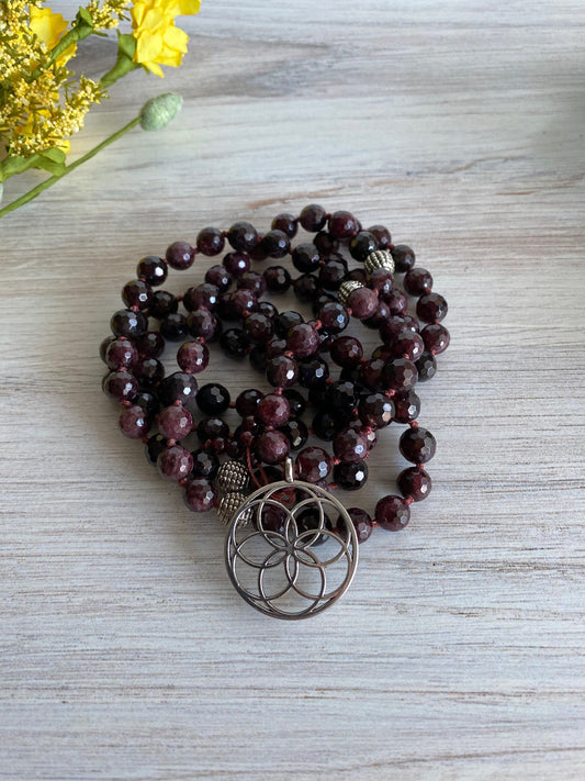 Garnet Passion Necklace | Garnet Pendant Necklace | Opal7