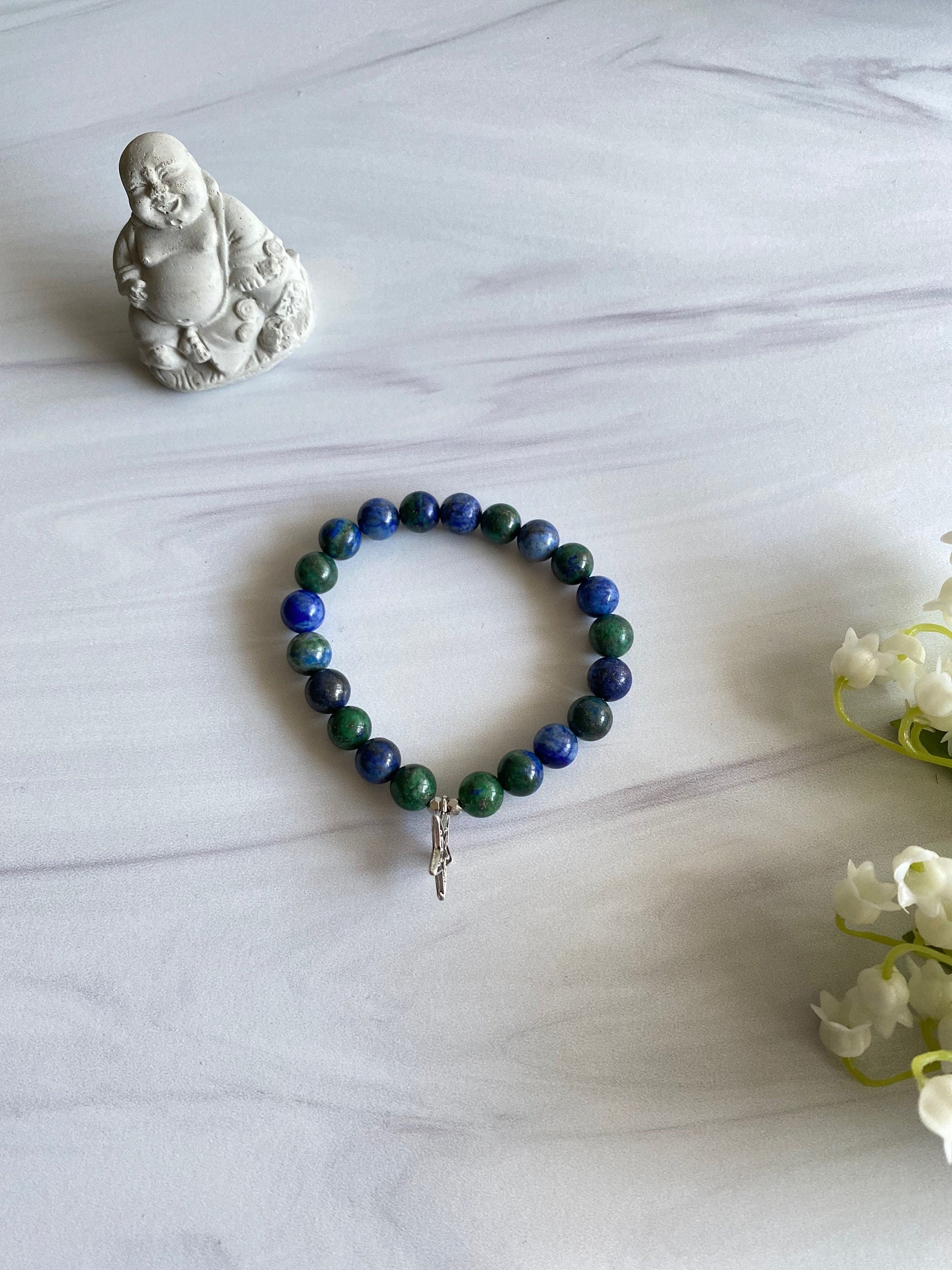 Azurite Charm Bracelet | Malachite Charm Bracelet | Opal7