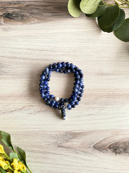 Sodalite Pendant Necklace | Tibetan Pendant Necklace | Opal7