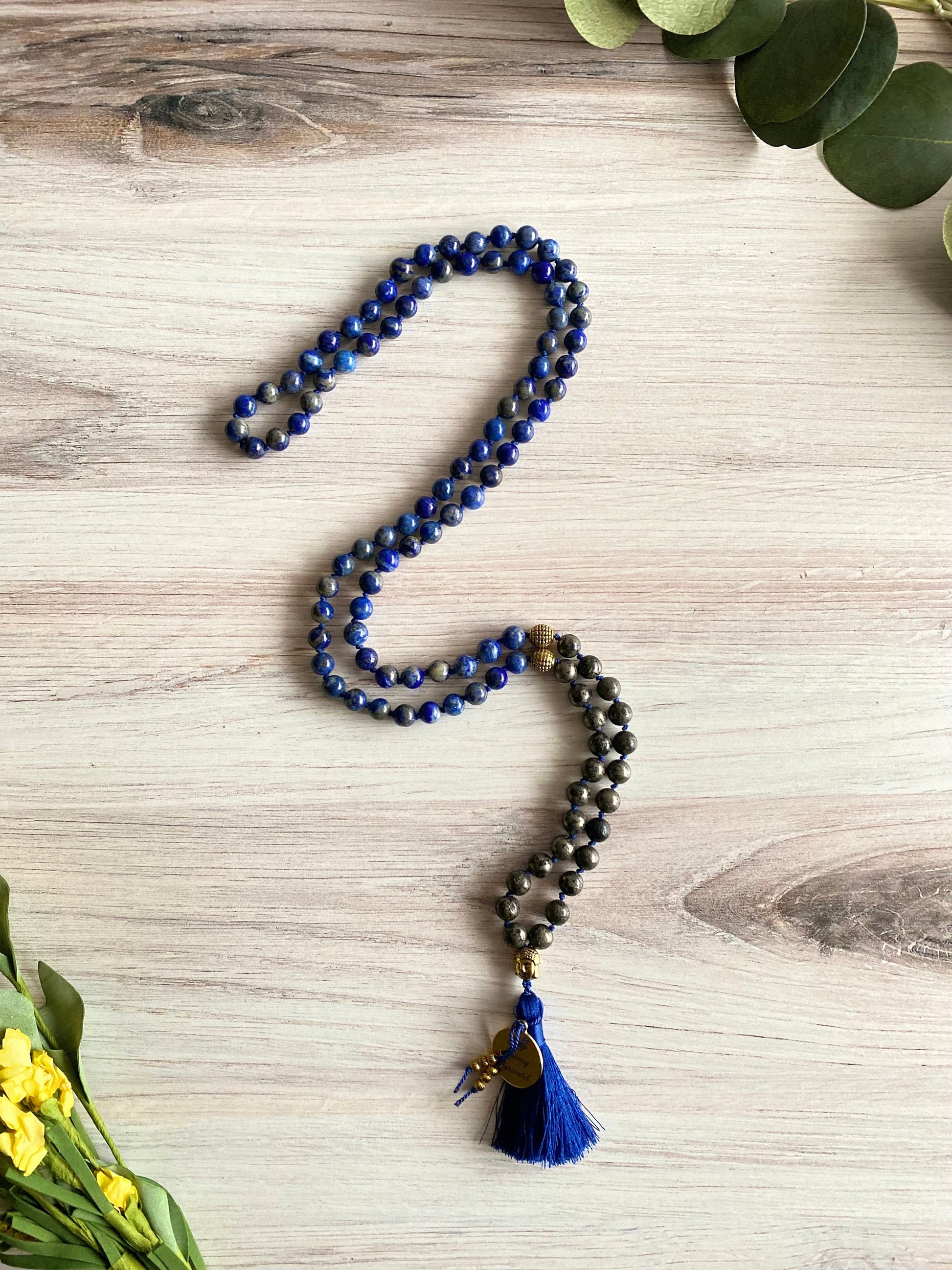 Lapis Lazuli Necklace | Wisdom Mala Necklace | Opal7