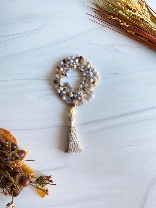 White Opal Necklace | Mystic Mala Necklace | Opal7